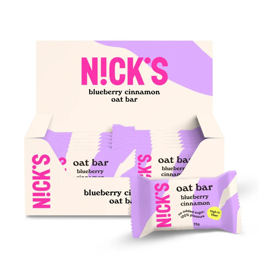 NICK’S Blueberry Cinnamon Oat Bar Box of 12