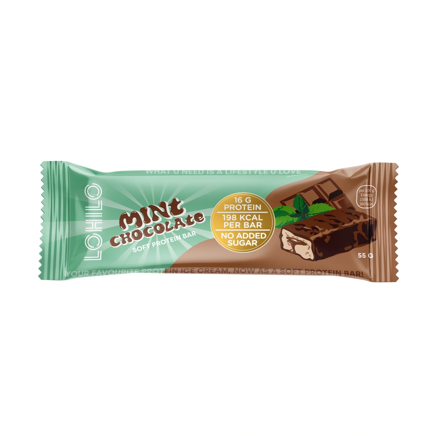 Proteiinibatoon "mint chocolate" 12 x 55g