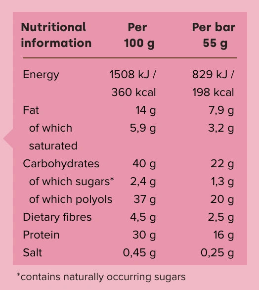 Протеиновый батончик "белый шоколад клубника" 55г
