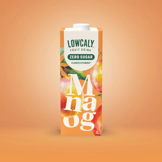 Lowcaly bezcukura augļu dzēriens "mango" 10 x 1L