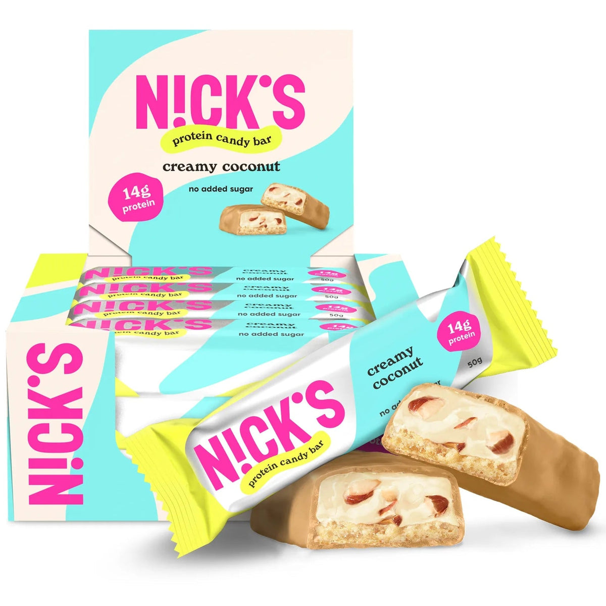NICK’S Creamy Coconut Protein Bar Box of 12