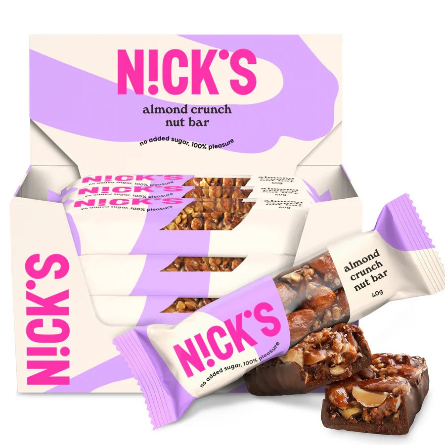 NICK’S Almond Crunch Nut Bar Box of 12