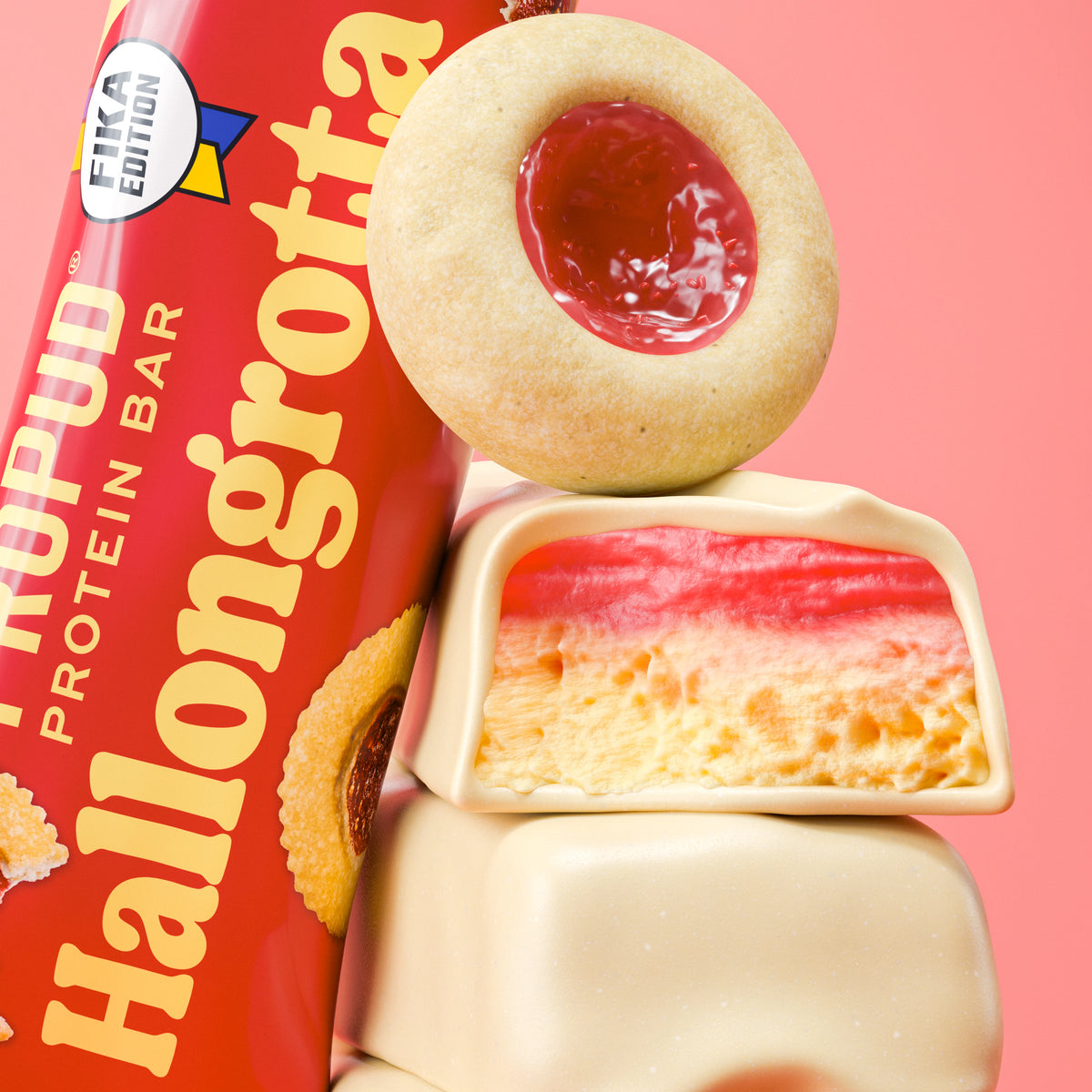 ProPud протеиновый батончик Hallongrotta 55 г