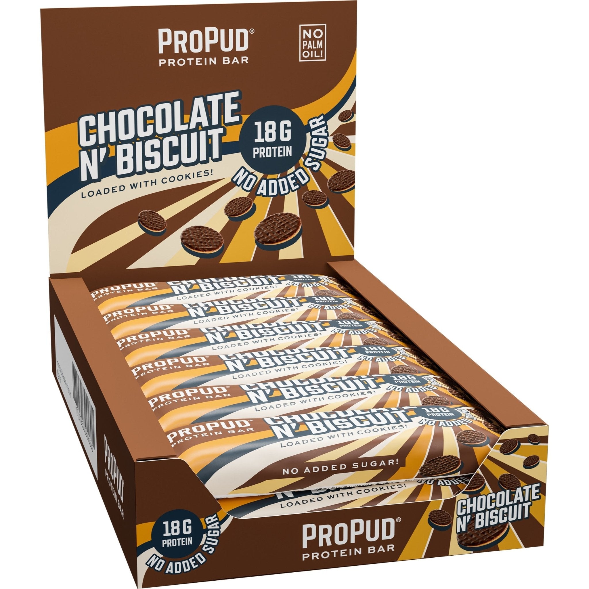 NJIE ProPud Chocolate n’ Biscuit Protein Bar Box of 12
