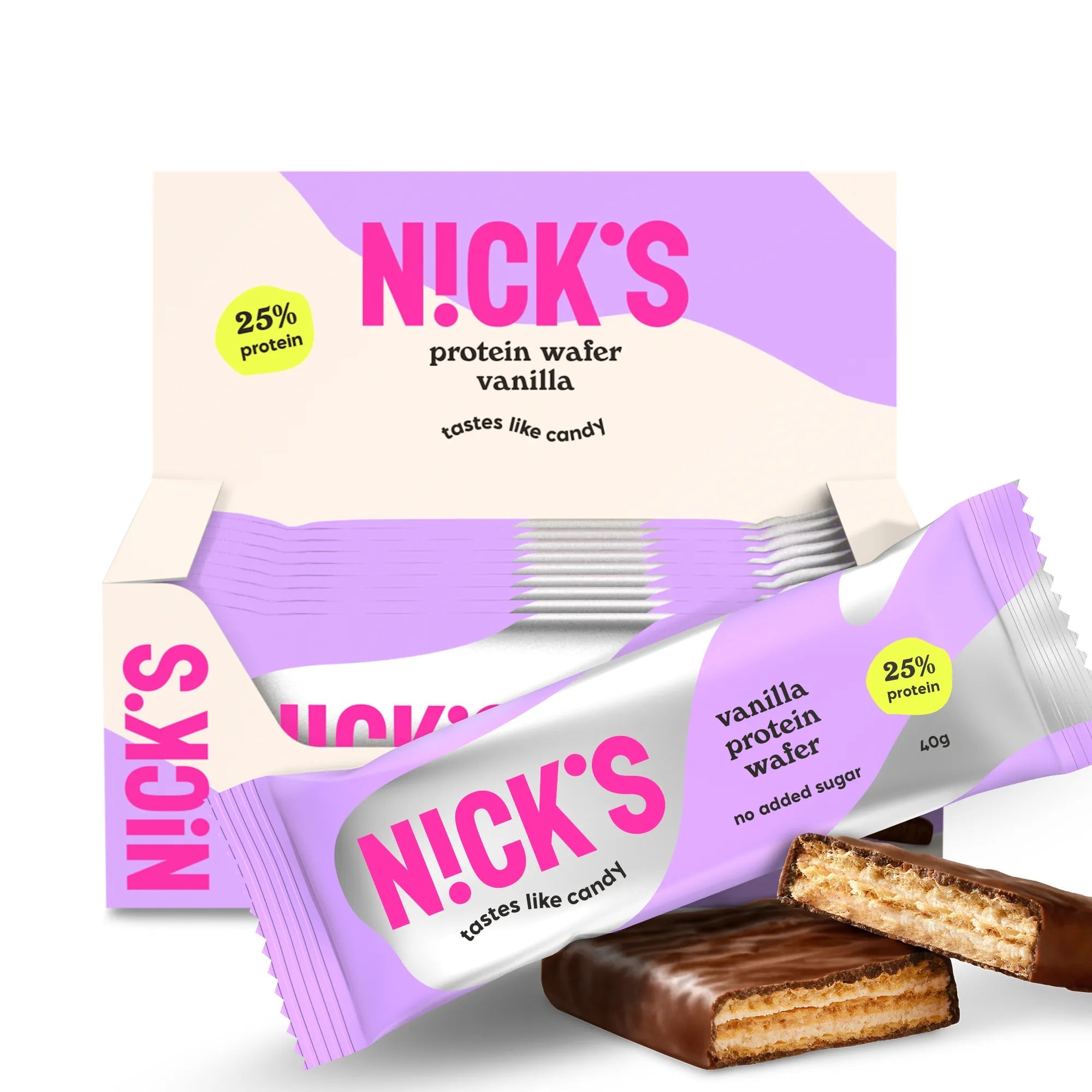 NICK'S Vanilla Protein Wafer Box of 12