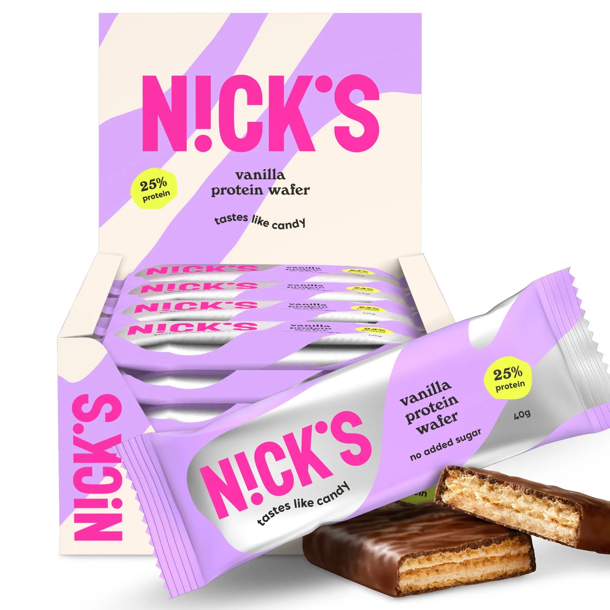 NICK'S Vanilla Protein Wafer Box of 24