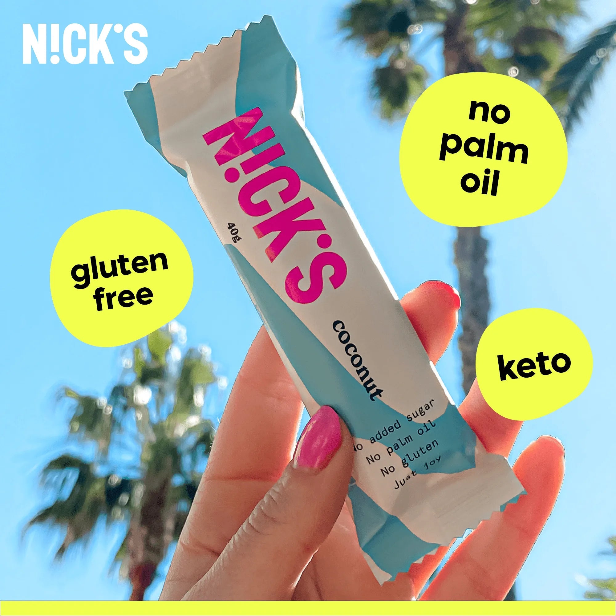 NICK’S Coconut Chocolate Bar 40 g