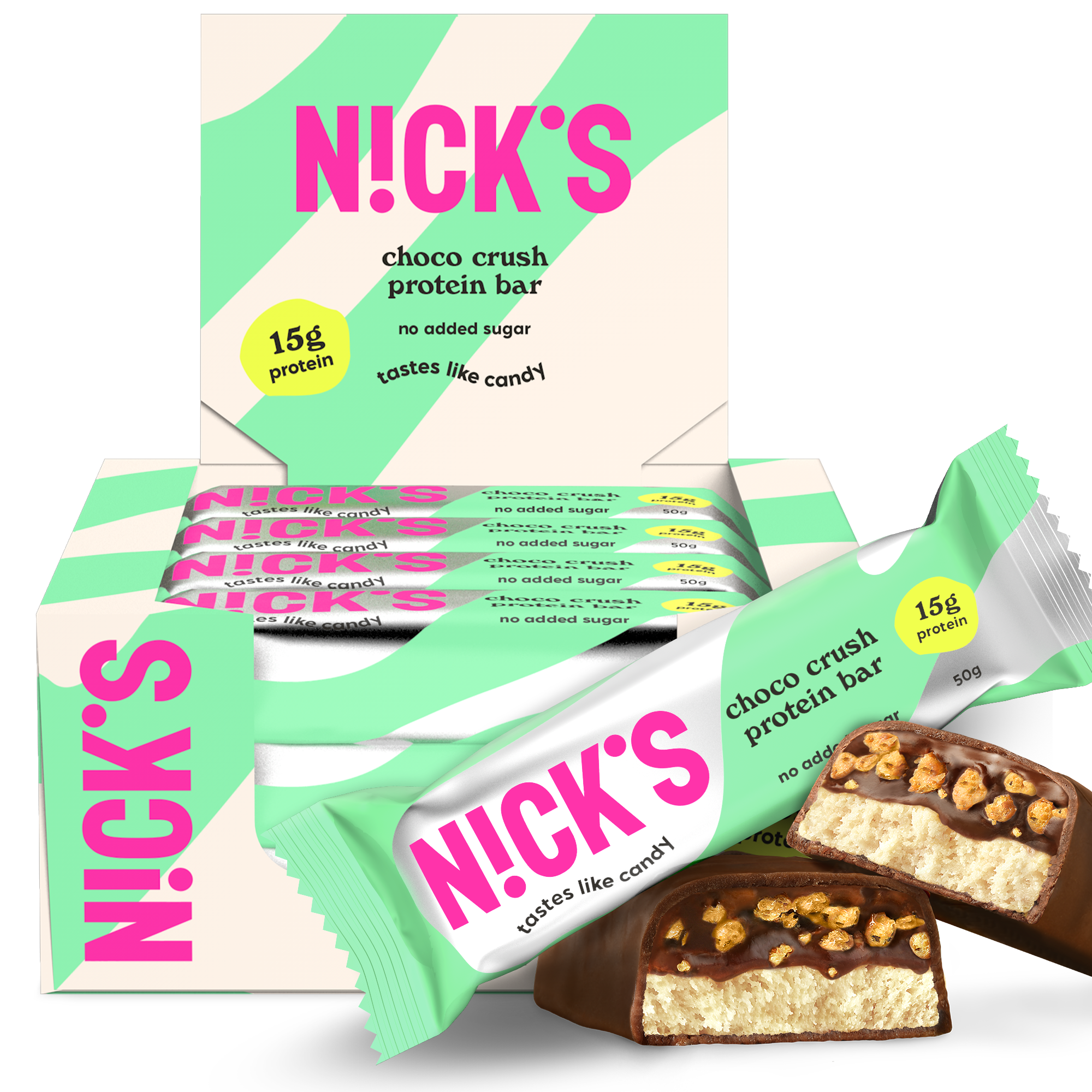 NICK'S Choco Crush Protein Bar Box of 12
