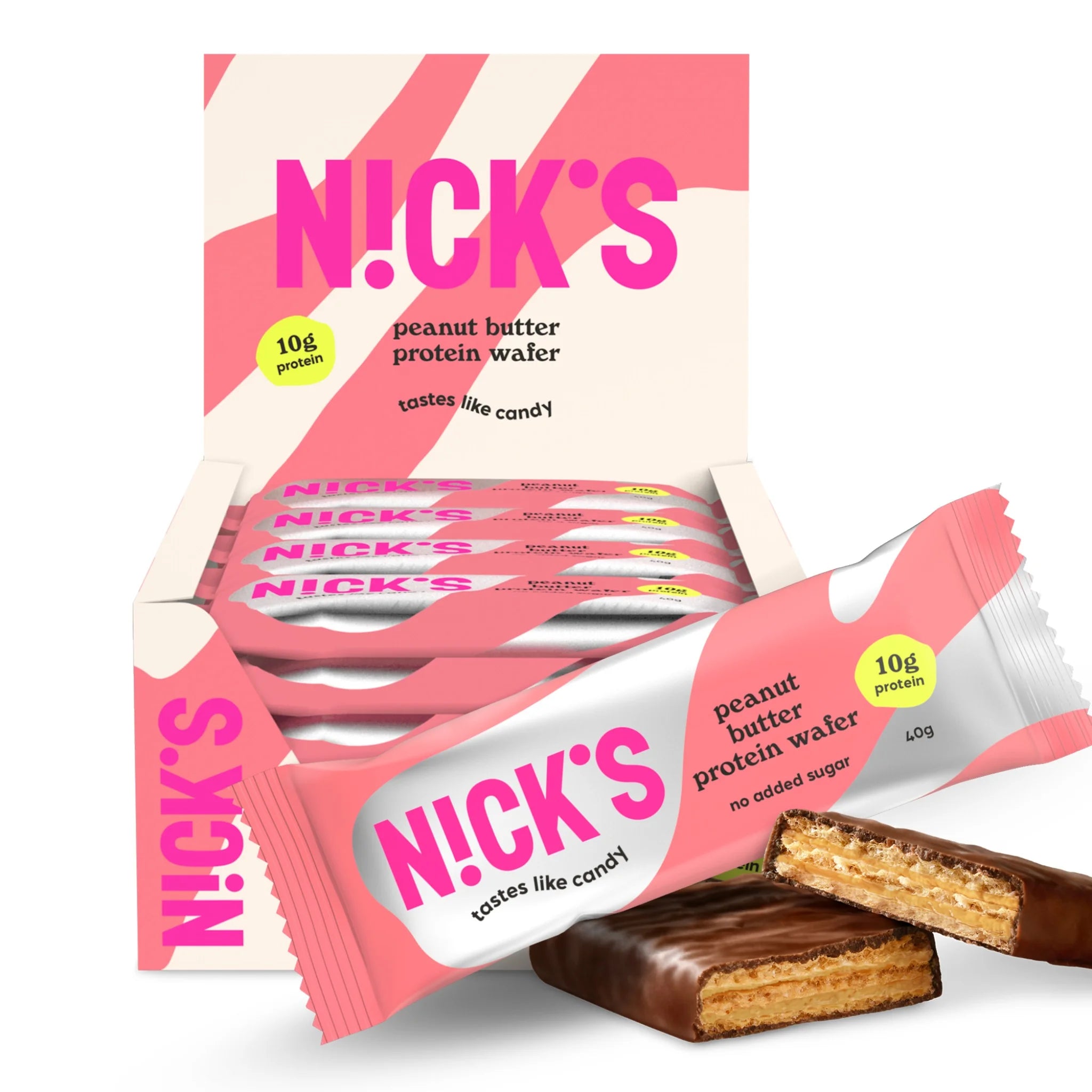 NICK'S Peanut Butter Protein Wafer Box of 24