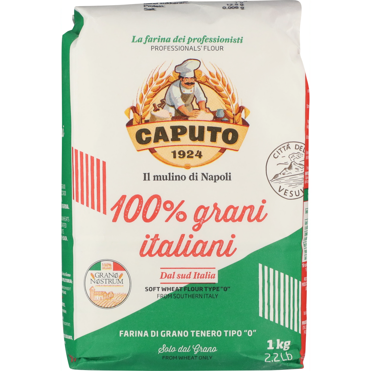 Caputo 100% Itālijas 0. tipa kviešu milti 1 kg