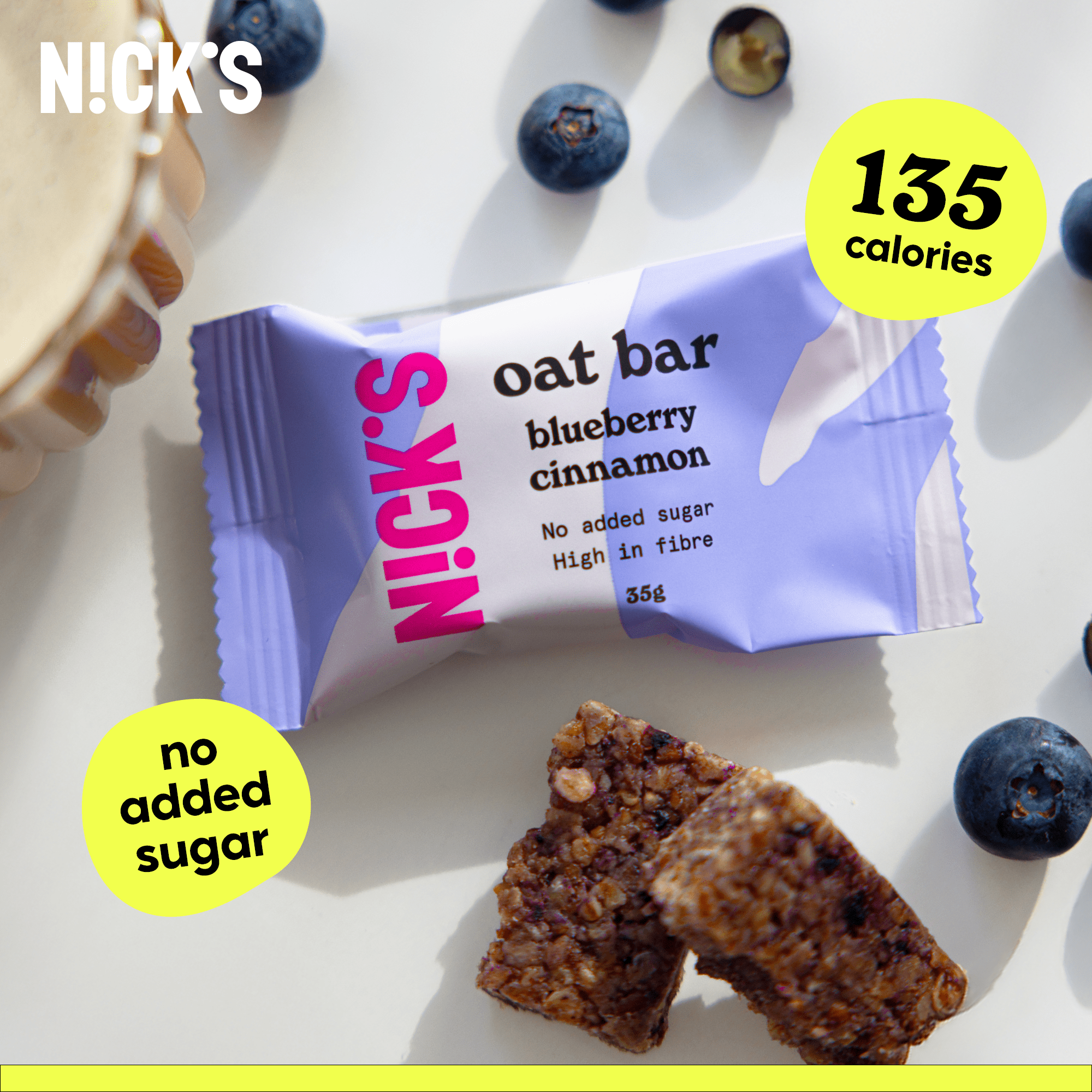 NICK’S Blueberry Cinnamon Oat Bar 35 g