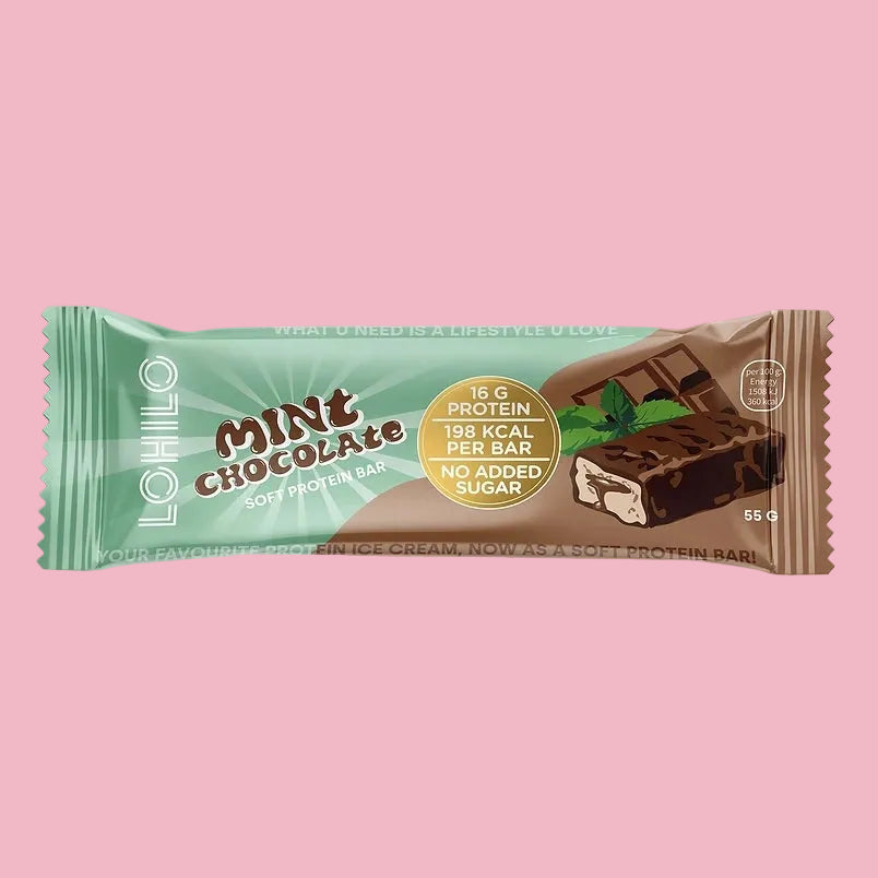 LOHILO Mint Chocolate Protein Bar Box of 12
