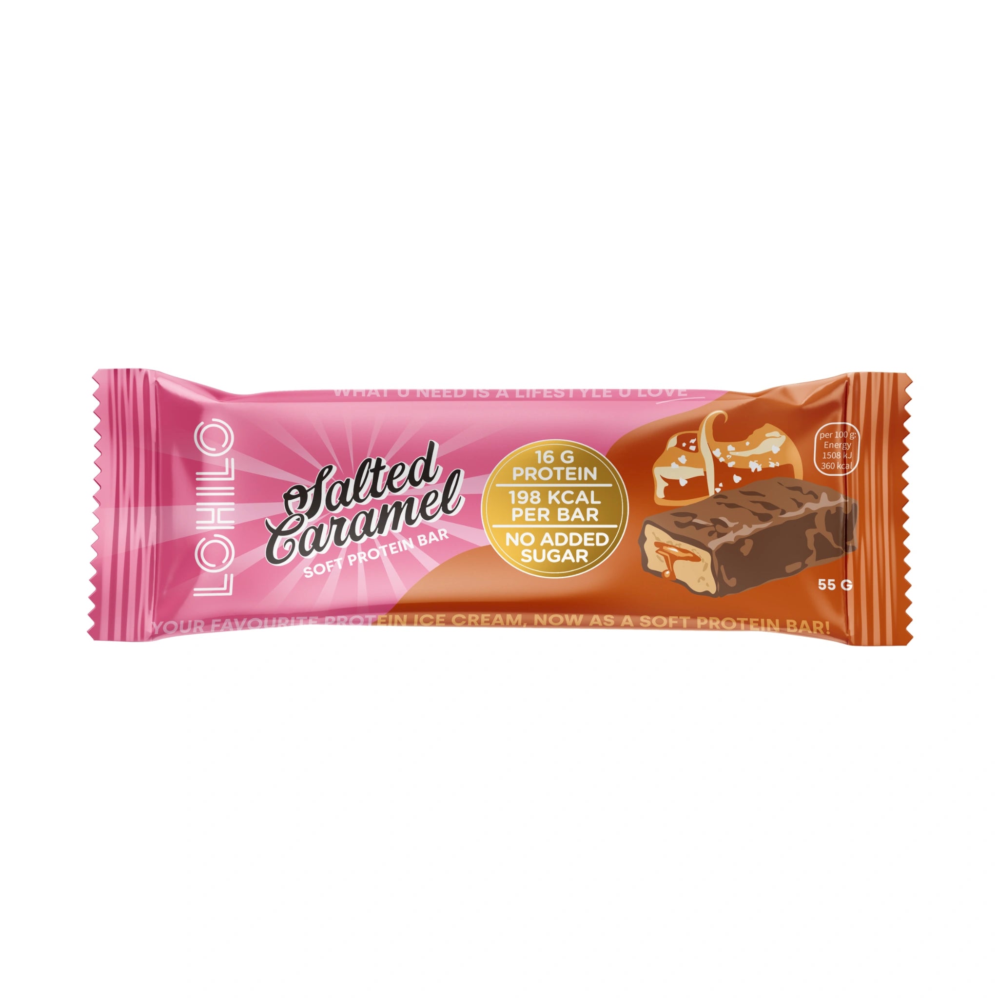 LOHILO Salted Caramel Protein Bar Box of 12