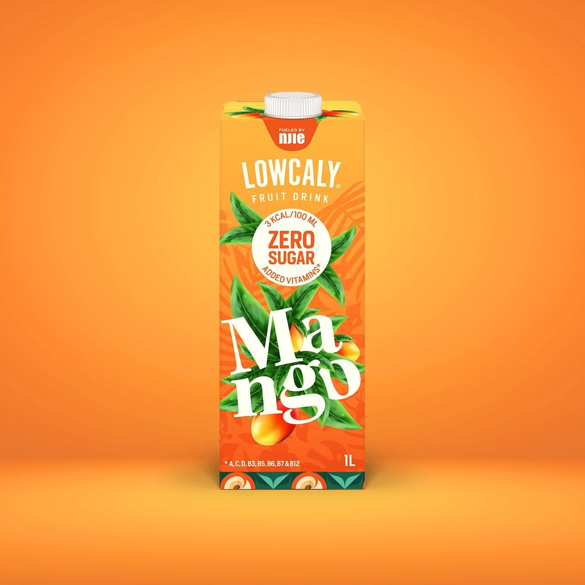 NJIE - Lowcaly suhkruvaba puuviljajook "mango" 10 x 1L - njom.ee