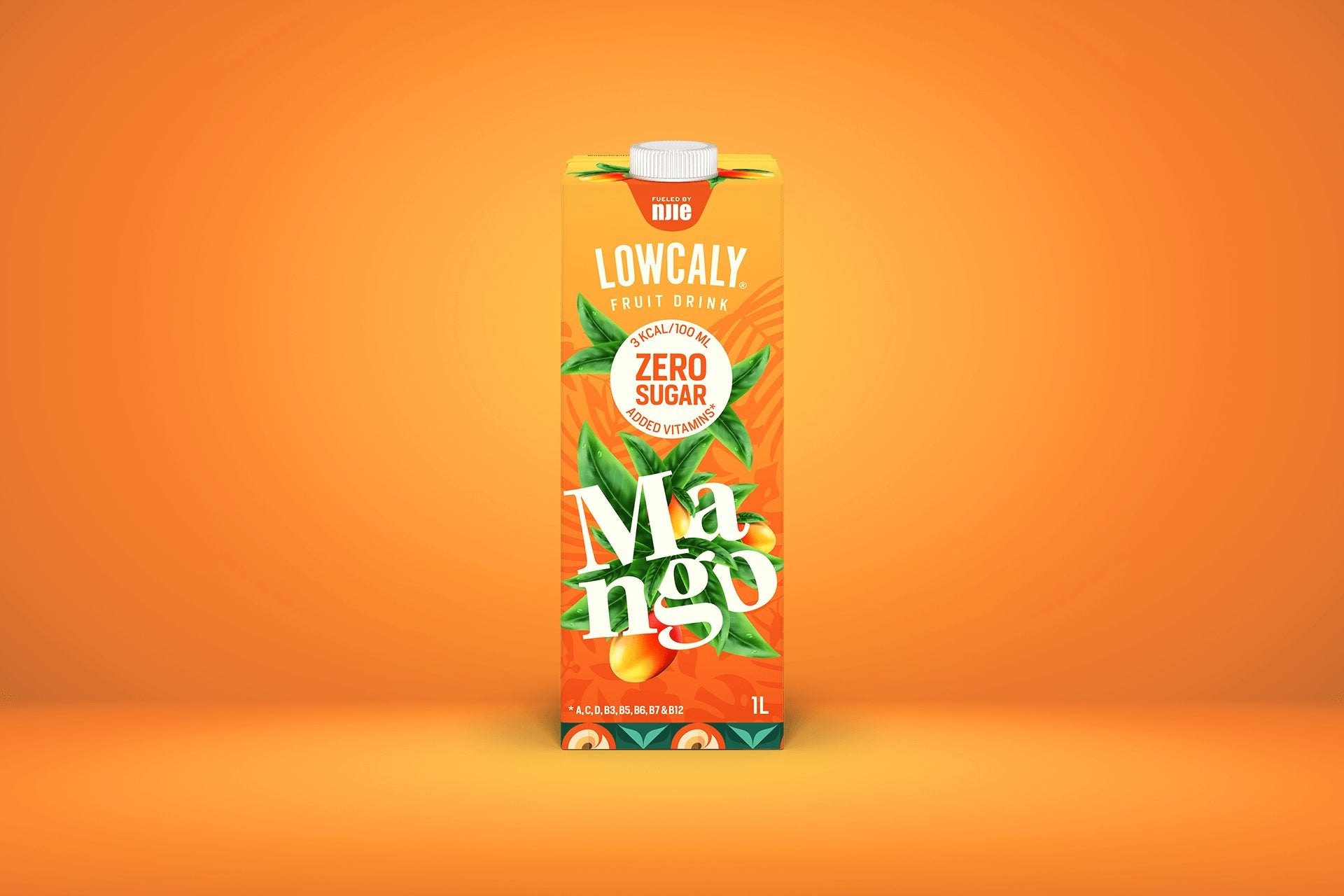 NJIE - Lowcaly suhkruvaba puuviljajook "mango" 10 x 1L - njom.ee