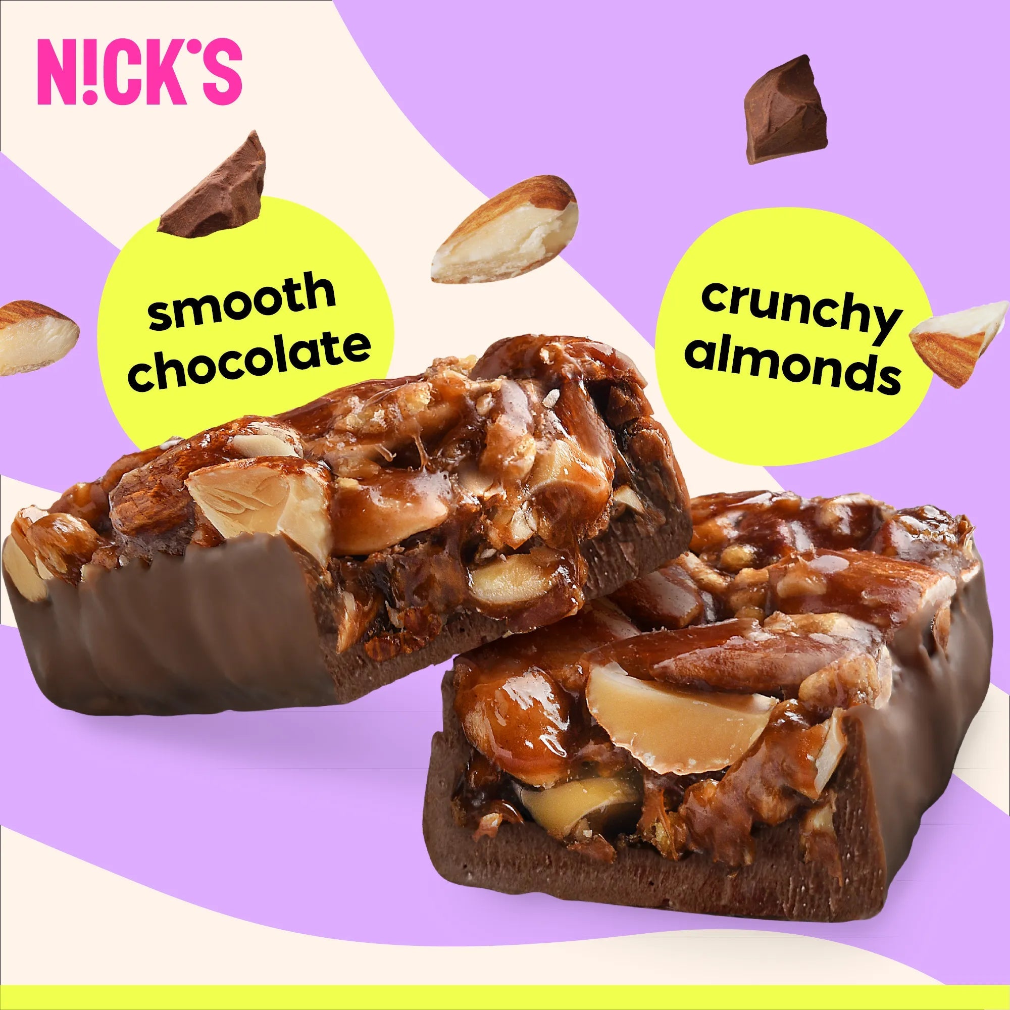 NICK’S Almond Crunch Nut Bar 40 g