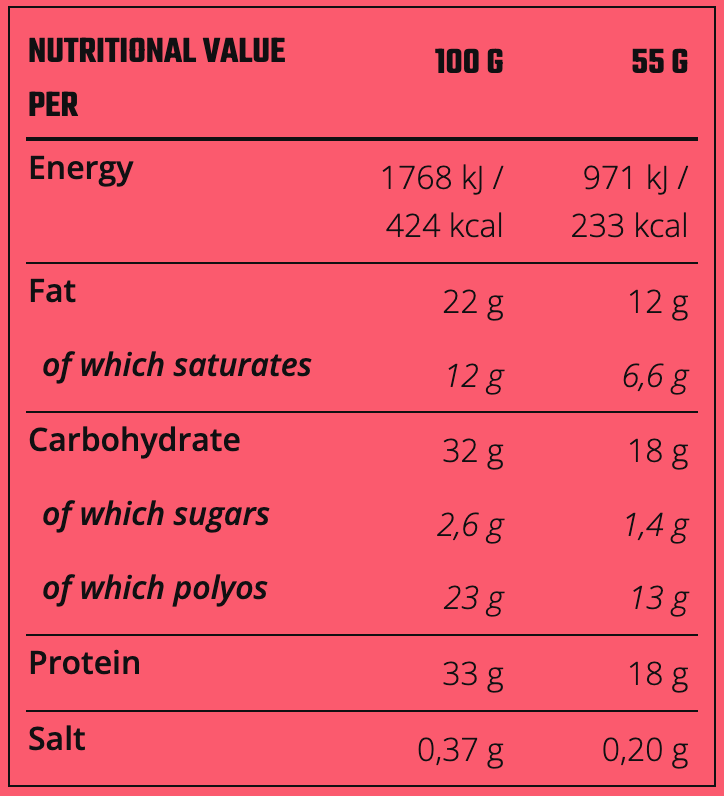 NJIE - ProPud proteiinibatoon "cookie dough" 12 x 55g - njom.ee