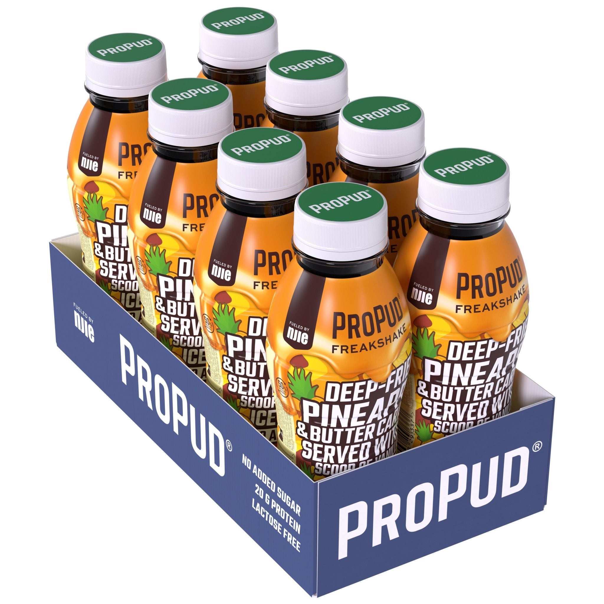 NJIE ProPud Pineapple Caramel Protein Shake Box of 8