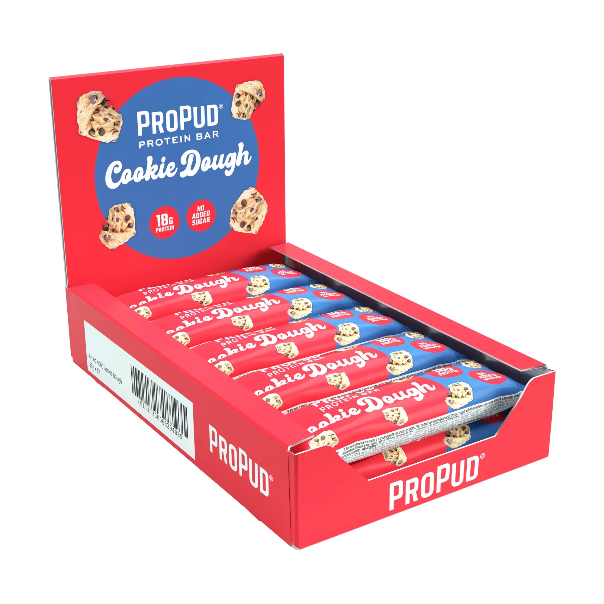 NJIE ProPud Cookie Dough Protein Bar Box of 12