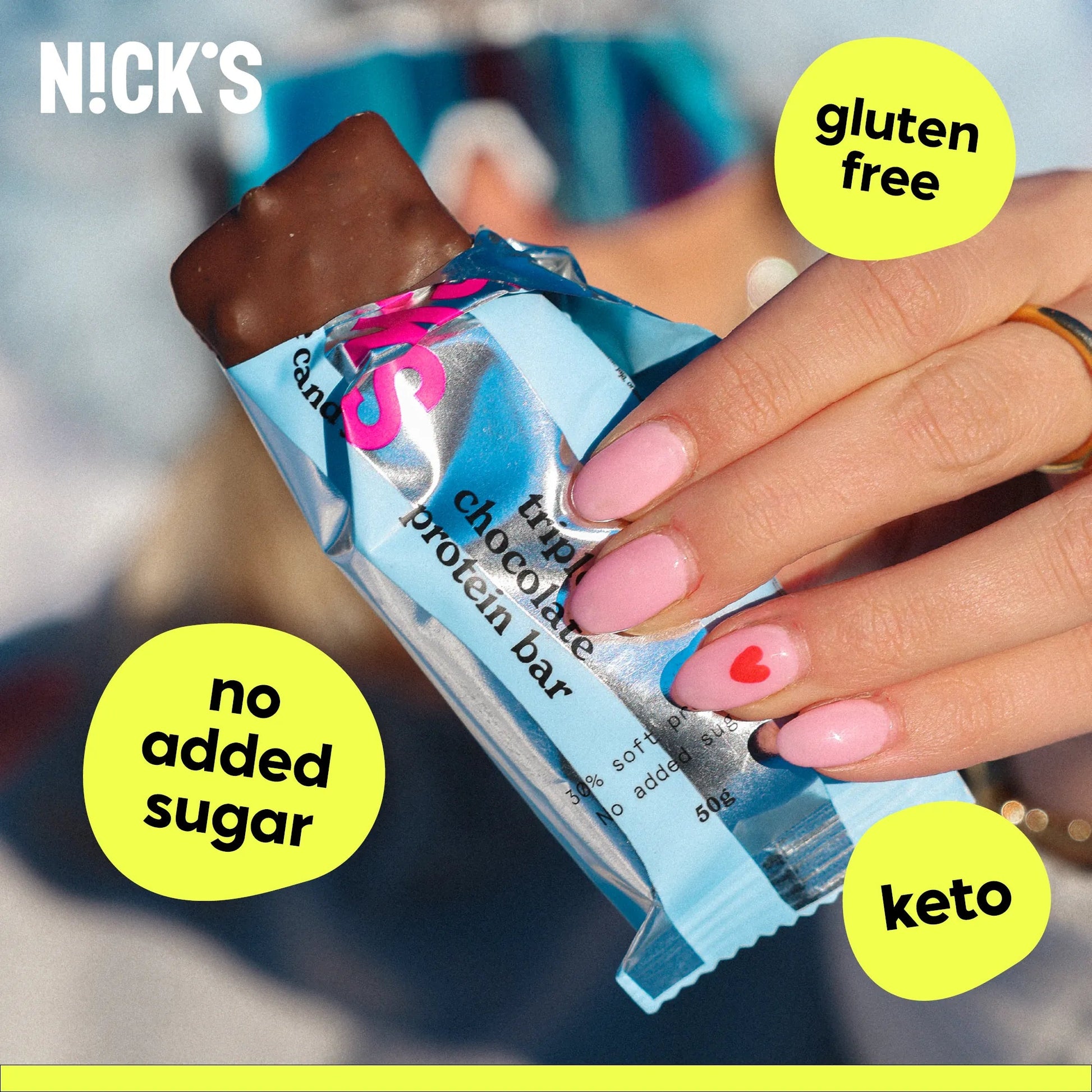 NICK'S - Proteiinibatoon "triple chocolate" 12 x 50g - njom.ee