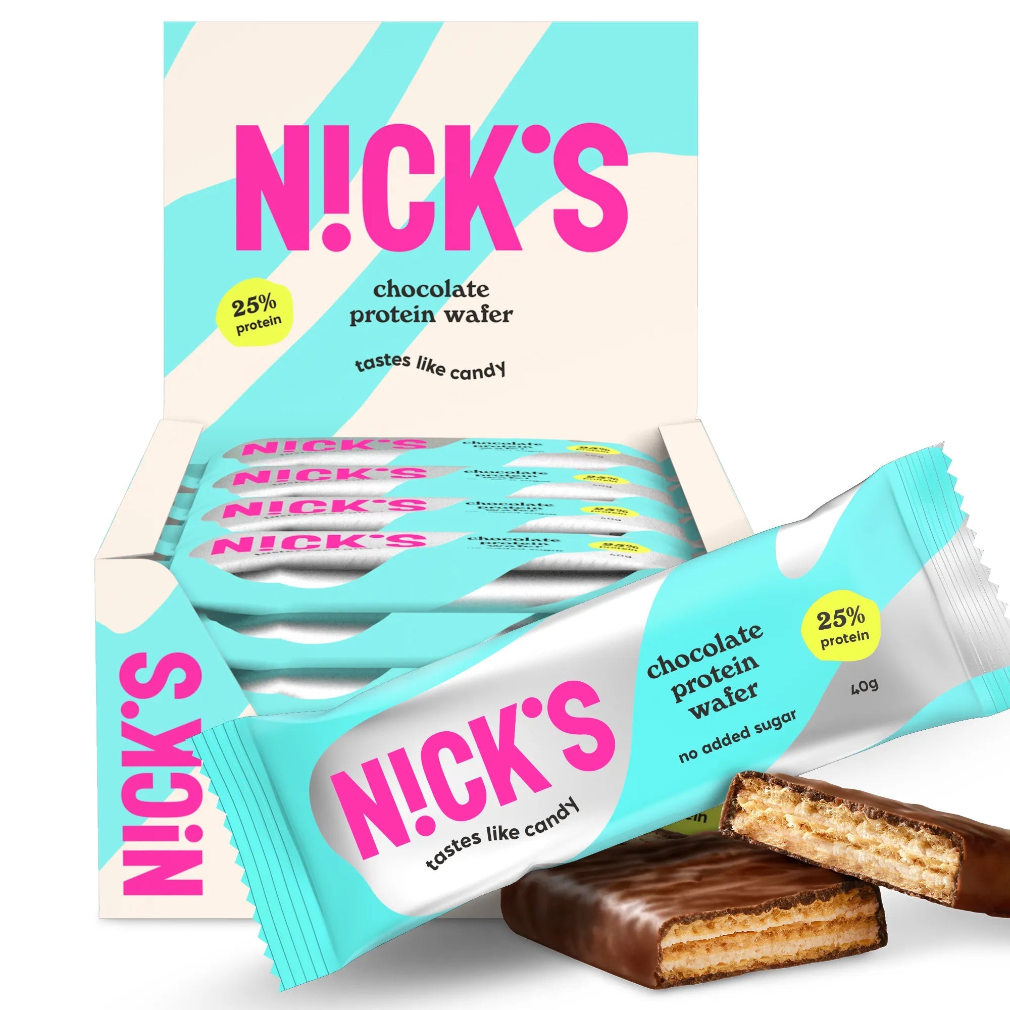 NICK'S Chocolate Protein Wafer Box of 24