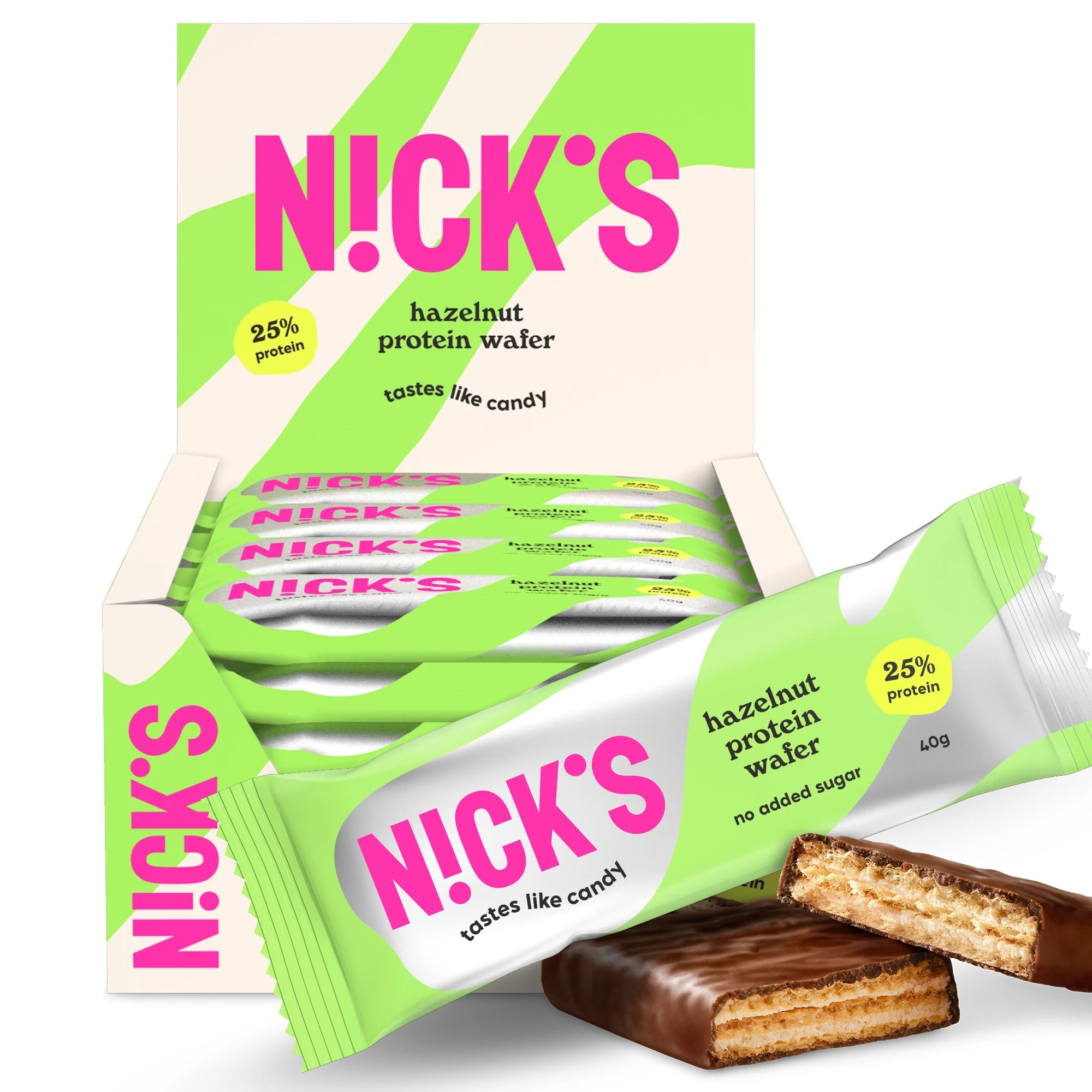 NICK'S Hazelnut Protein Wafer Box of 24