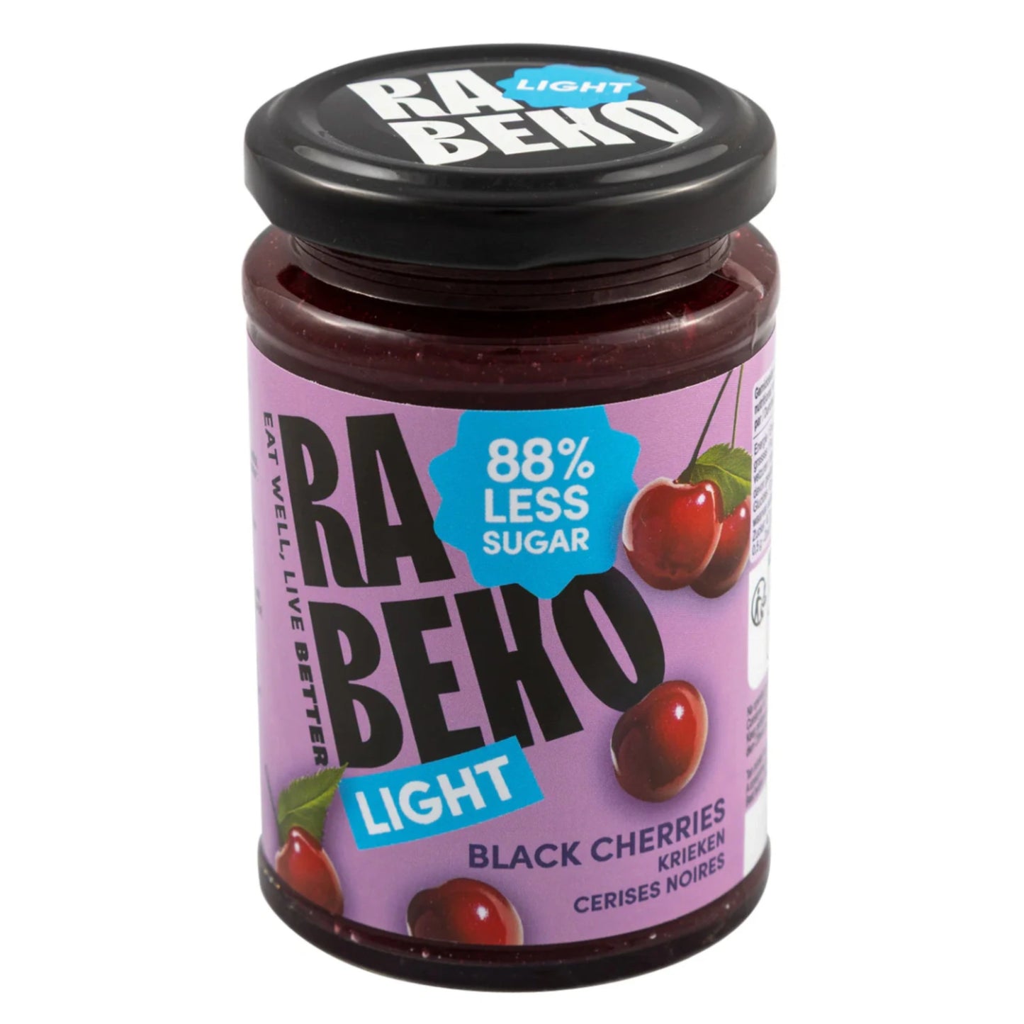 LIGHT black cherry jam 230g