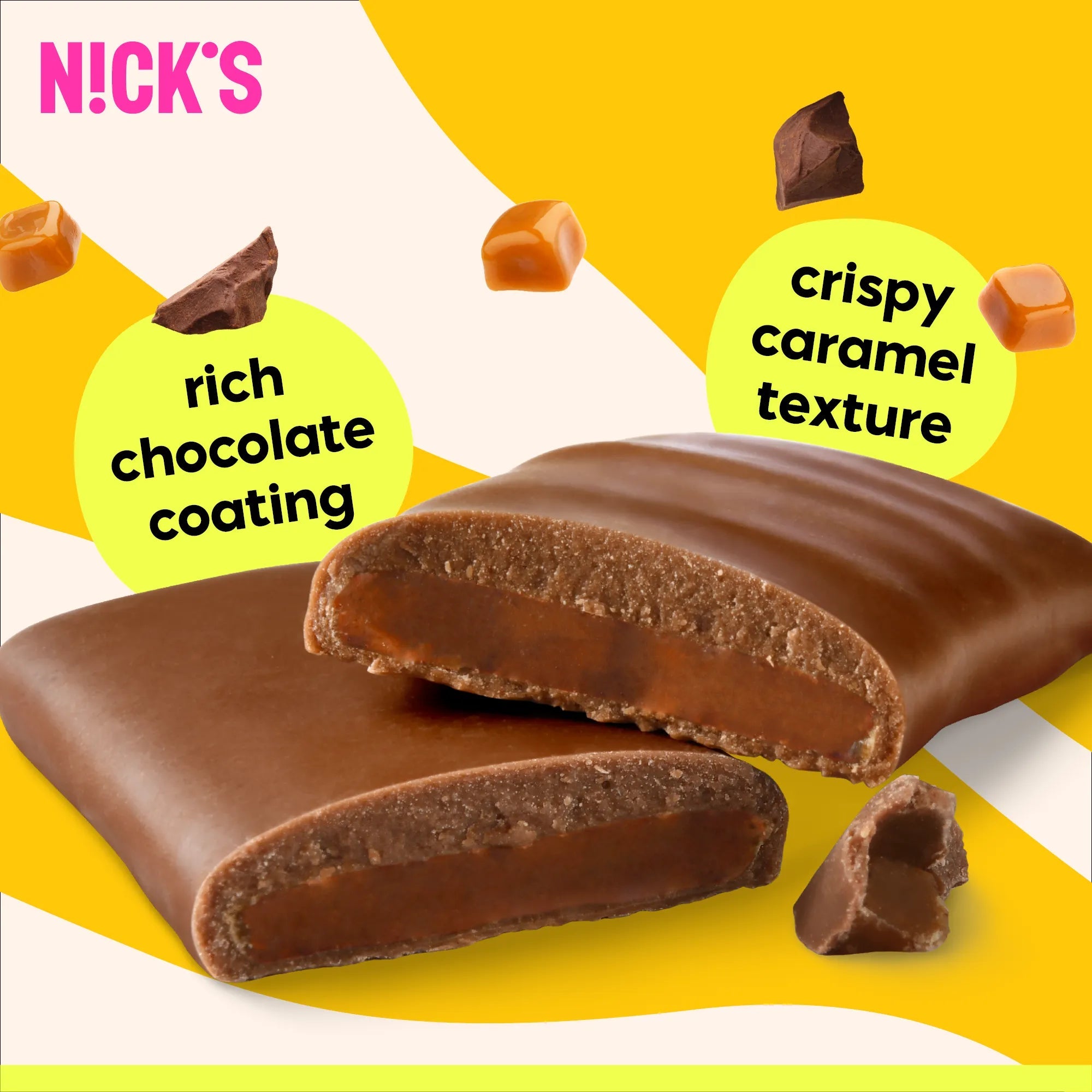 NICK’S Crunchy Caramel Chocolate Bar 28 g