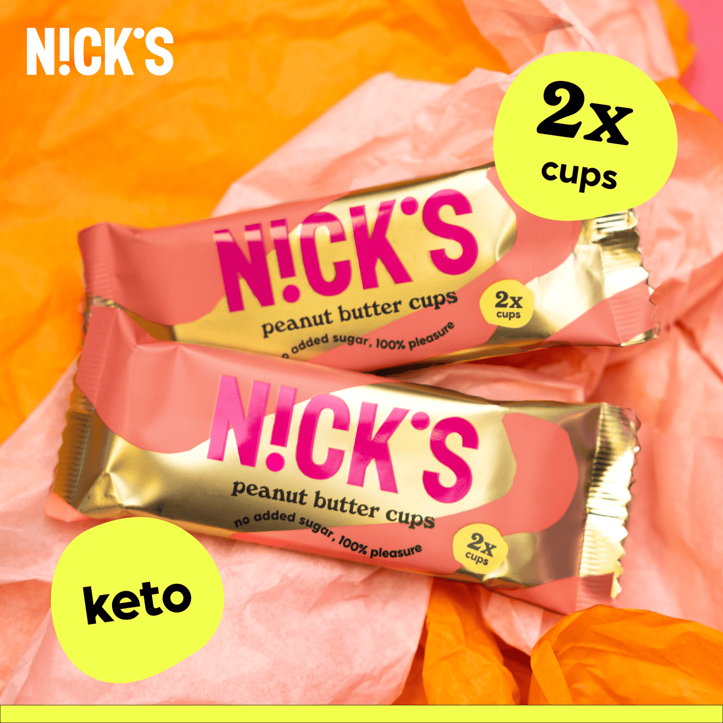 NICK'S - Šokolaaditops maapähklikreemiga 12 x 30g (2x15g) - njom.ee