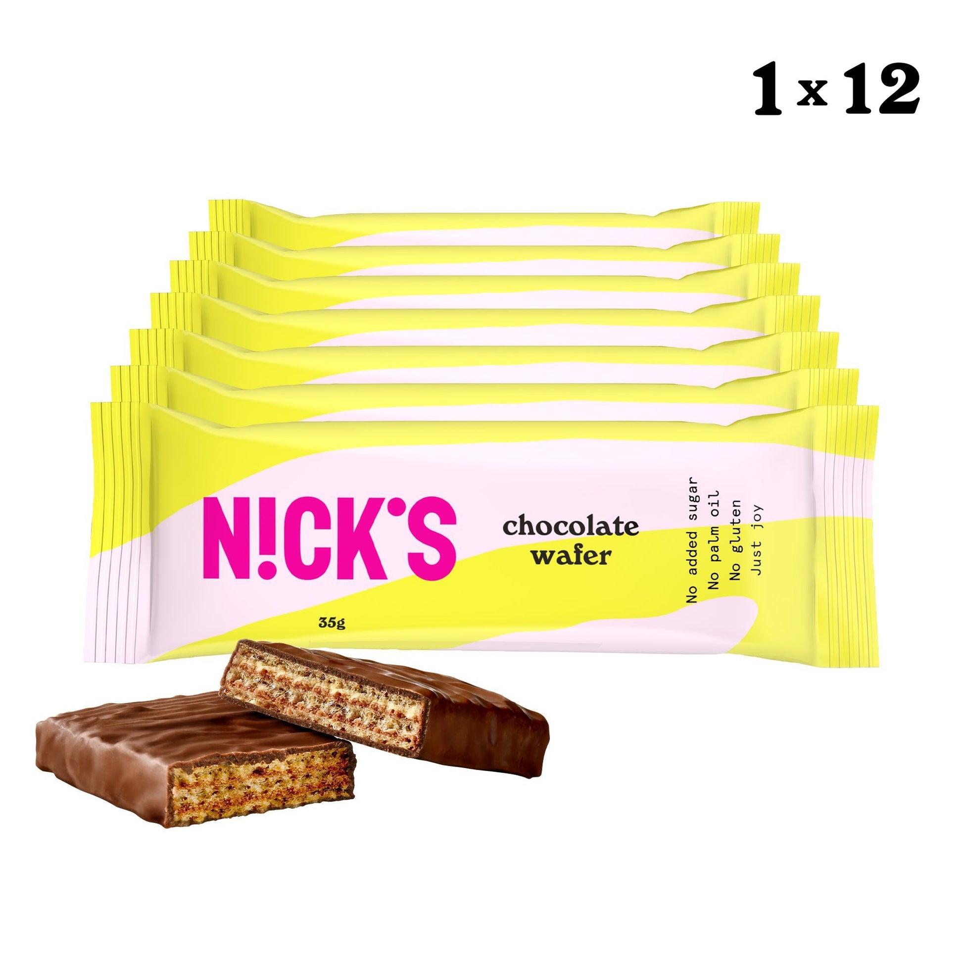 NICK'S - Šokolaadivahvel 12 x 35g - njom.ee