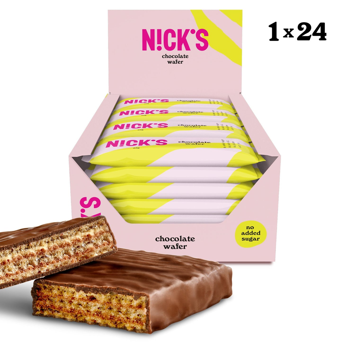 NICK'S - Šokolaadivahvel 24 x 35g - njom.ee